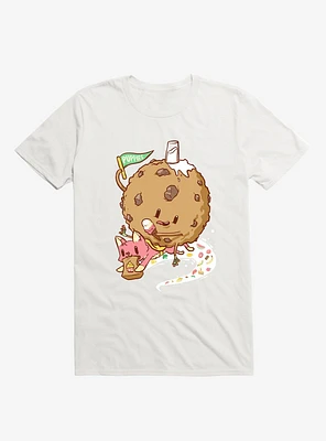 Cake Delivery Cat White T-Shirt