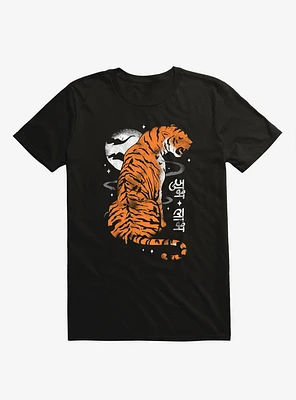 Jewel Of India Tiger Black T-Shirt