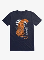 Jewel Of India Tiger Navy Blue T-Shirt