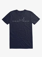 Cat Lover Navy Blue T-Shirt