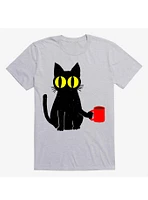 Catfeine Cat Sport Grey T-Shirt