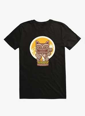 Kitty Tiki Wooden Cat T-Shirt