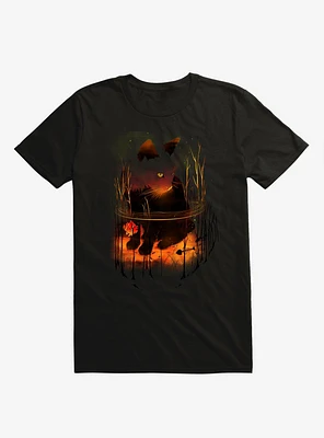 Catfish Cat Black T-Shirt