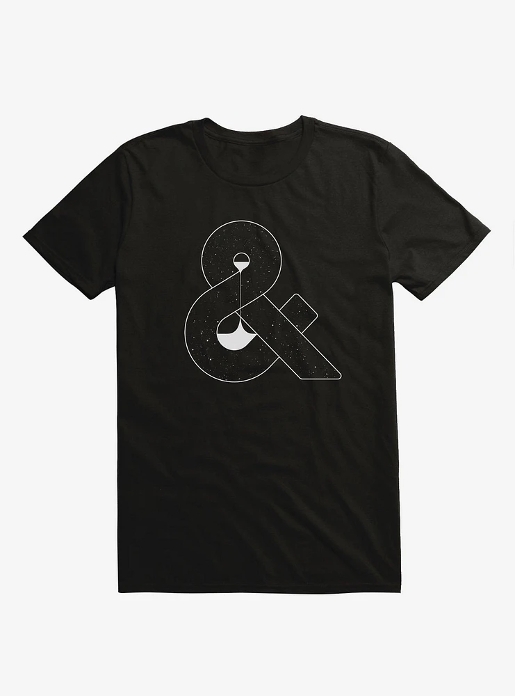 Time & Space Ampersand Black T-Shirt
