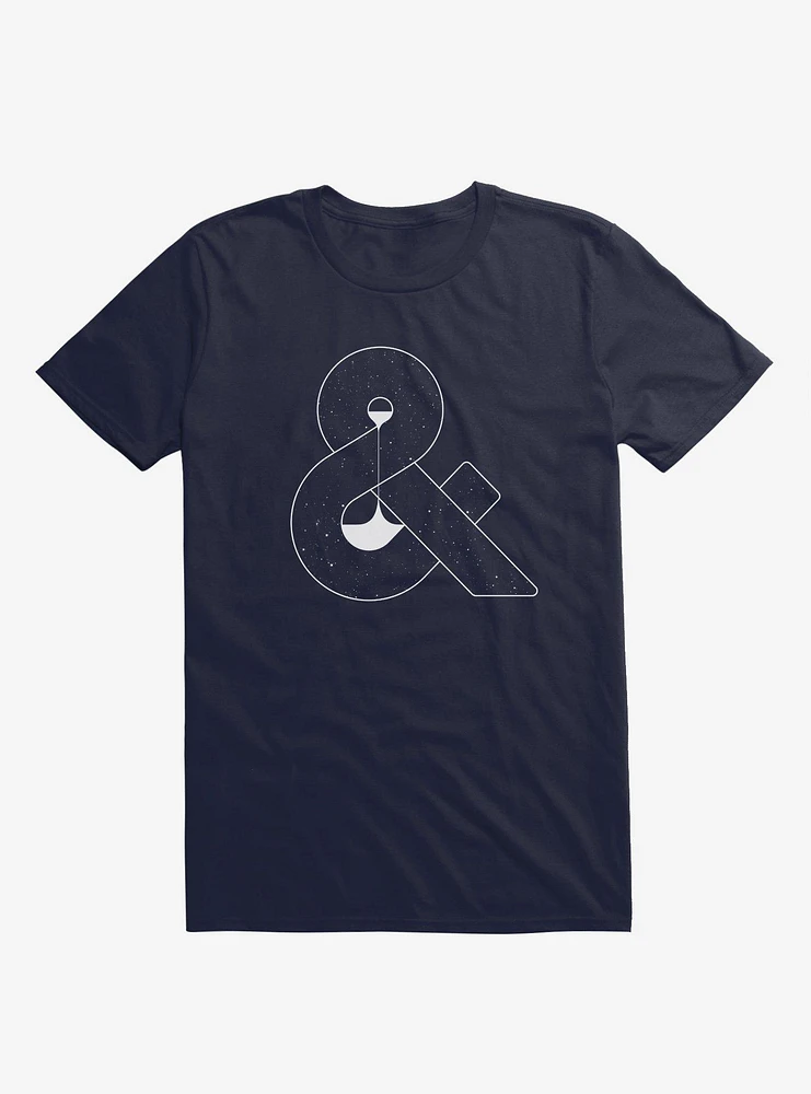 Time & Space Ampersand Navy Blue T-Shirt