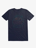 Trappist 1 Galaxy Navy Blue T-Shirt