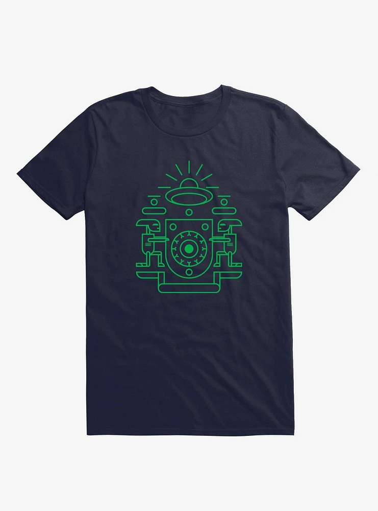 UFO Watchers Navy Blue T-Shirt