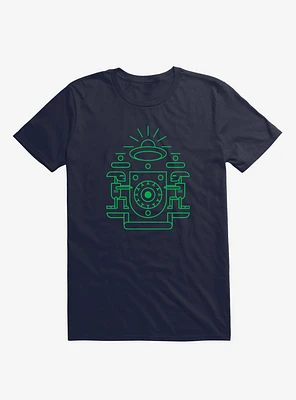 UFO Watchers Navy Blue T-Shirt