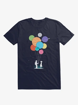 You Are My Universe Astronaut & Planets Navy Blue T-Shirt