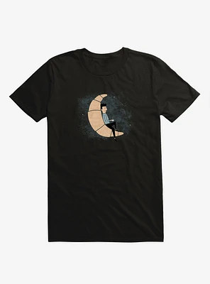 Ze Croissant Moon Black T-Shirt