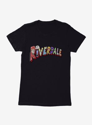 Archie Comics Riverdale Postcard Logo Womens T-Shirt