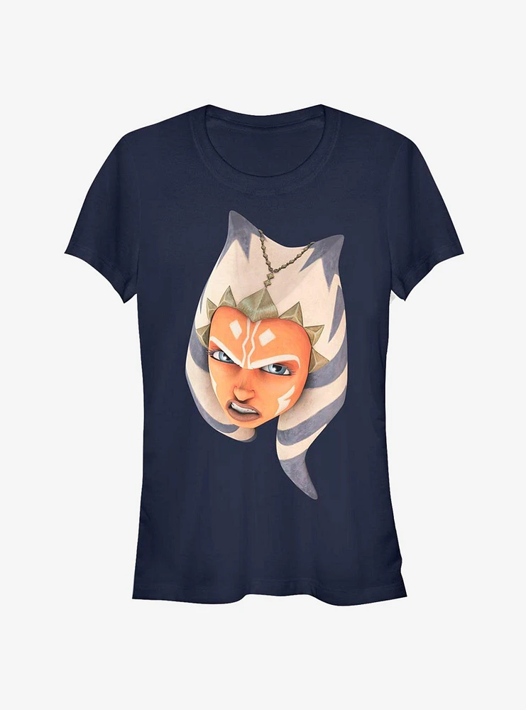 Star Wars The Clone Ahsoka Face Girls T-Shirt