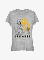 Star Wars The Mandalorian Armorer Girls T-Shirt