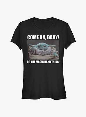 Star Wars The Mandalorian Child Magic Hand Thing Girls T-Shirt