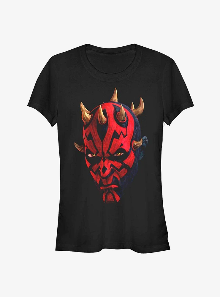 Star Wars The Clone Maul Face Girls T-Shirt