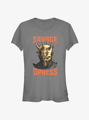 Star Wars The Clone Savage Face Girls T-Shirt