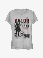 Star Wars The Clone Valor Troop Girls T-Shirt