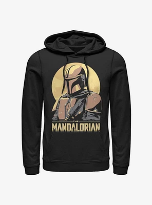 Star Wars The Mandalorian Mando Sunset Frame Hoodie