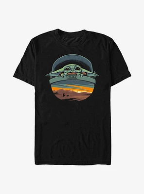Star Wars The Mandalorian TheChild Landscape T-Shirt