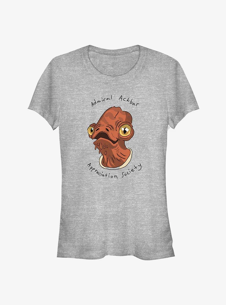 Star Wars Admiral Ackbar Girls T-Shirt