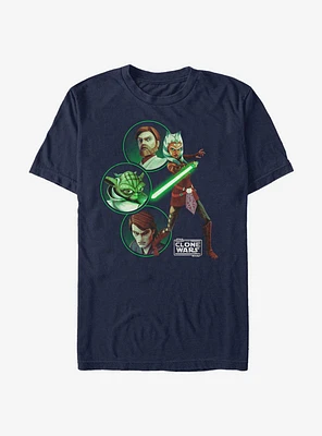 Star Wars The Clone Light Side Group T-Shirt
