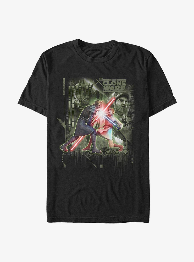 Star Wars The Clone Saber Duel T-Shirt