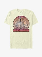 Star Wars The Mandalorian Mando And Child Inside Lines T-Shirt