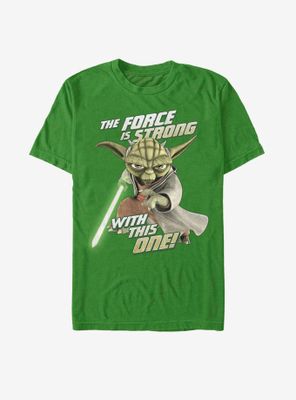 Star Wars: The Clone Wars Yoda Jedi Strong T-Shirt