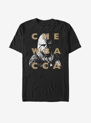Star Wars: The Clone Wars Chewbacca Text T-Shirt