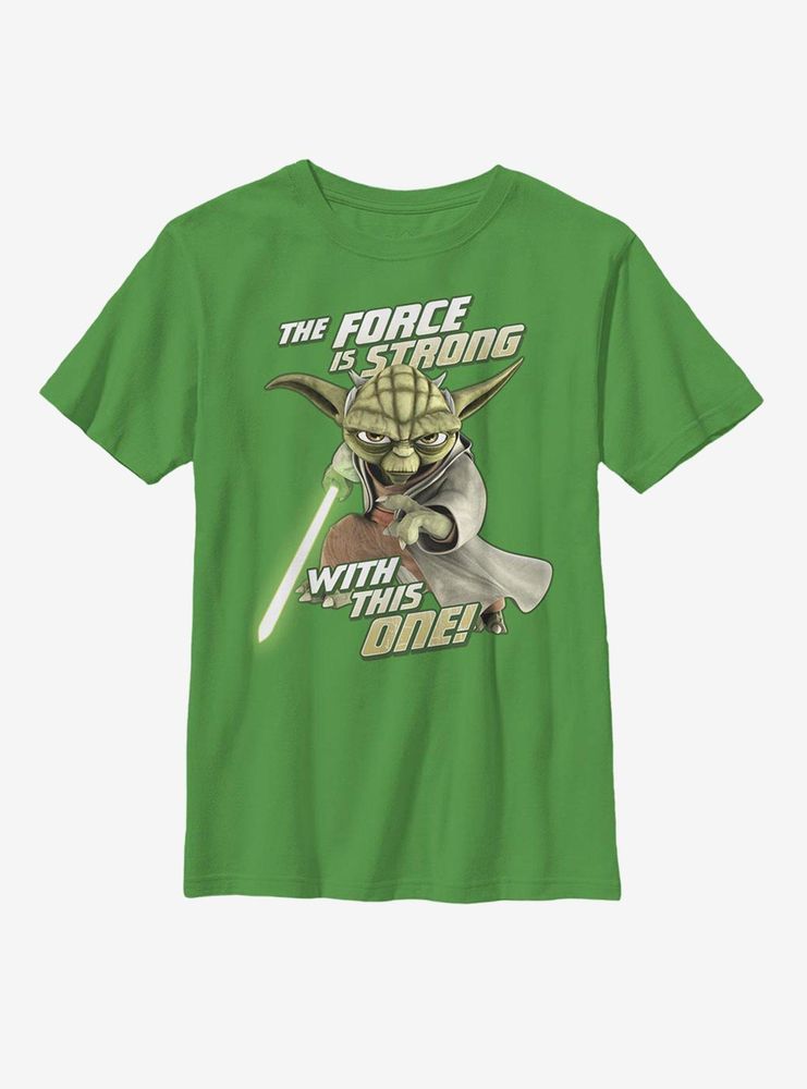 Star Wars: The Clone Wars Yoda Jedi Strong Youth T-Shirt