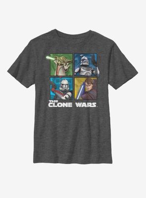 Star Wars: The Clone Wars Panel Four Youth T-Shirt