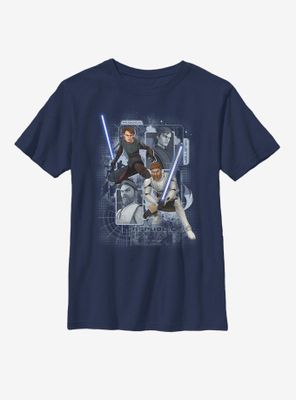 Star Wars: The Clone Wars Schematic Shot Youth T-Shirt