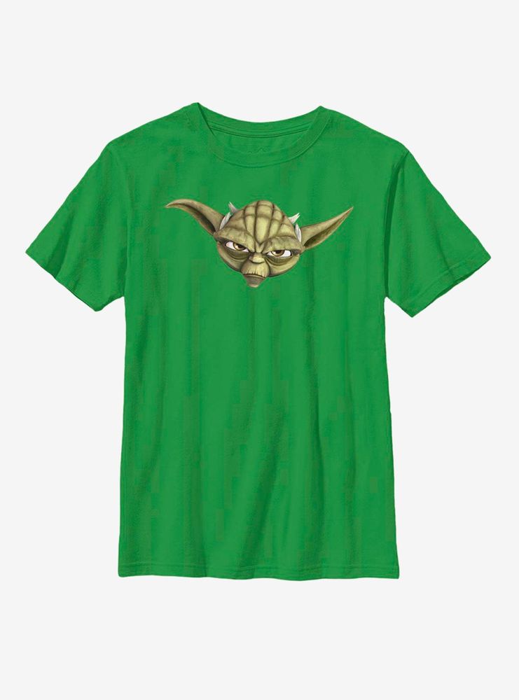 Star Wars: The Clone Wars Yoda Face Youth T-Shirt
