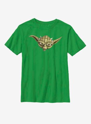 Star Wars: The Clone Wars Yoda Face Youth T-Shirt