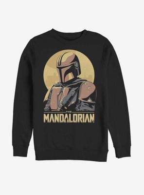 Star Wars The Mandalorian Child Mando Sunset Frame Sweatshirt