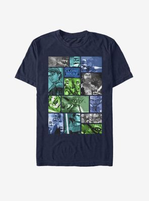 Star Wars: The Clone Wars Story Squares T-Shirt