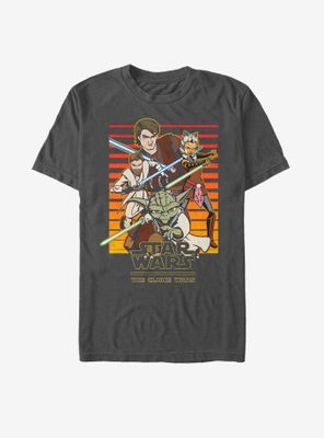 Star Wars: The Clone Wars Heroes Line Up T-Shirt