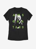 Star Wars: The Clone Wars Ahsoka Text Womens T-Shirt