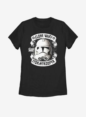 Star Wars: The Clone Wars Banner Trooper Womens T-Shirt