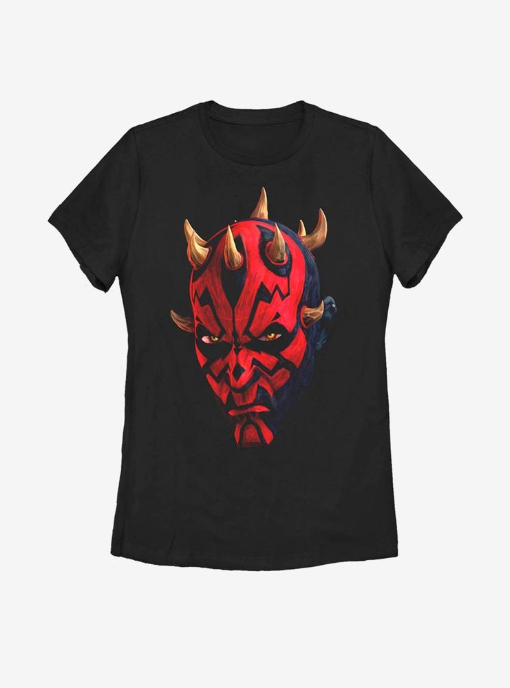 Star Wars: The Clone Wars Maul Face Womens T-Shirt