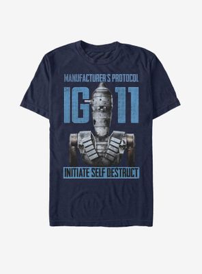 Star Wars The Mandalorian IG - 11 Self Destruct T-Shirt