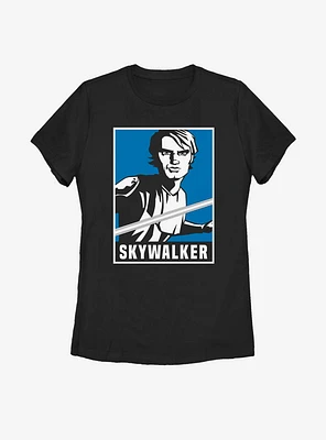 Star Wars: The Clone Wars Skywalker Poster Womens T-Shirt