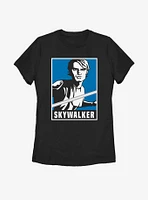 Star Wars: The Clone Wars Skywalker Poster Womens T-Shirt