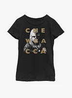 Star Wars: The Clone Wars Chewbacca Text Youth Girls T-Shirt