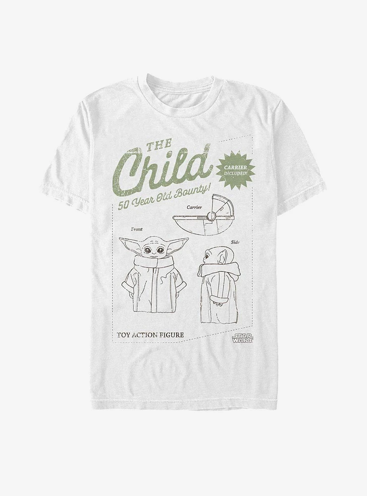 Star Wars The Mandalorian Child Toy Action Figure T-Shirt