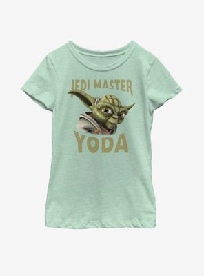 Star Wars: The Clone Wars Yoda Face Youth Girls T-Shirt