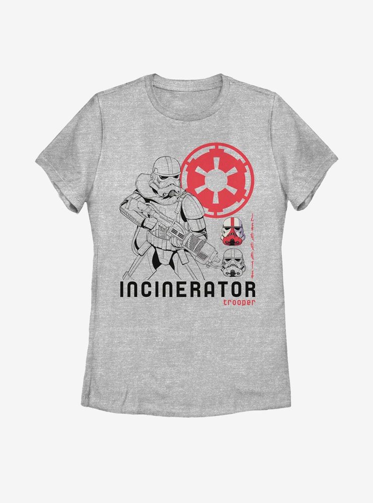 Star Wars The Mandalorian Incinerator Trooper Womens T-Shirt