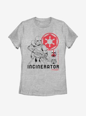 Star Wars The Mandalorian Incinerator Trooper Womens T-Shirt