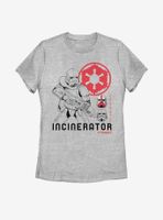 Star Wars The Mandalorian Incinerator Trooper Womens T-Shirt