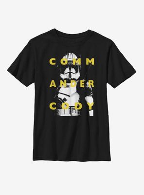 Star Wars: The Clone Wars Commander Cody Text Youth T-Shirt